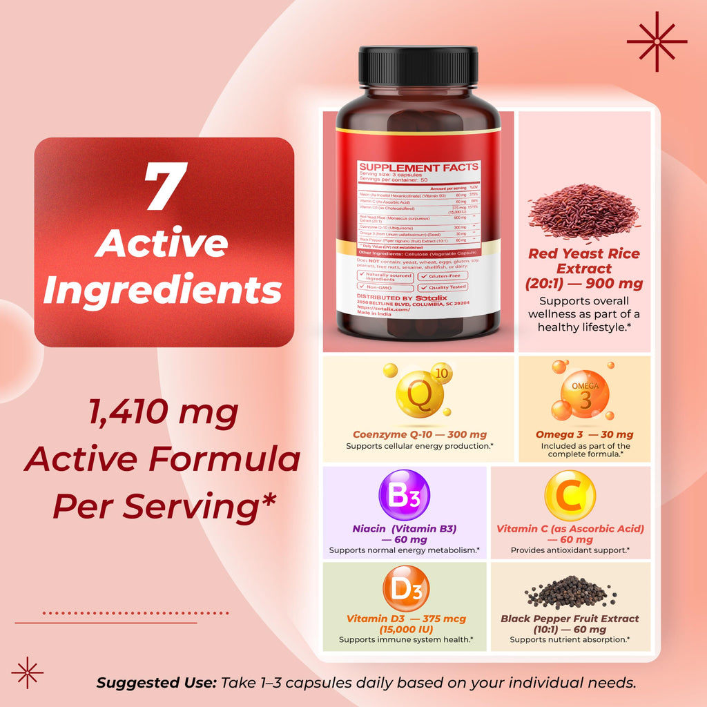 Red Yeast Rice Complex 1,410 mg 150 Capsules T932951