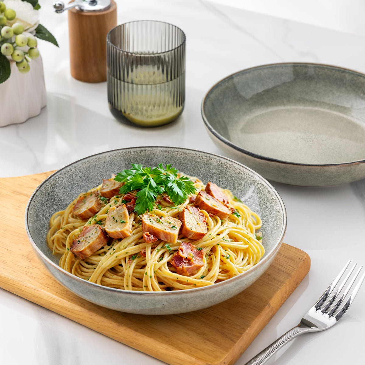 Ceramic Pasta Bowls Set of 4 O4681