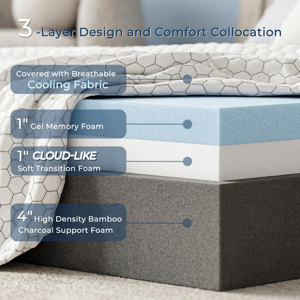 Foldable Mattress Medium Twin Size M262362