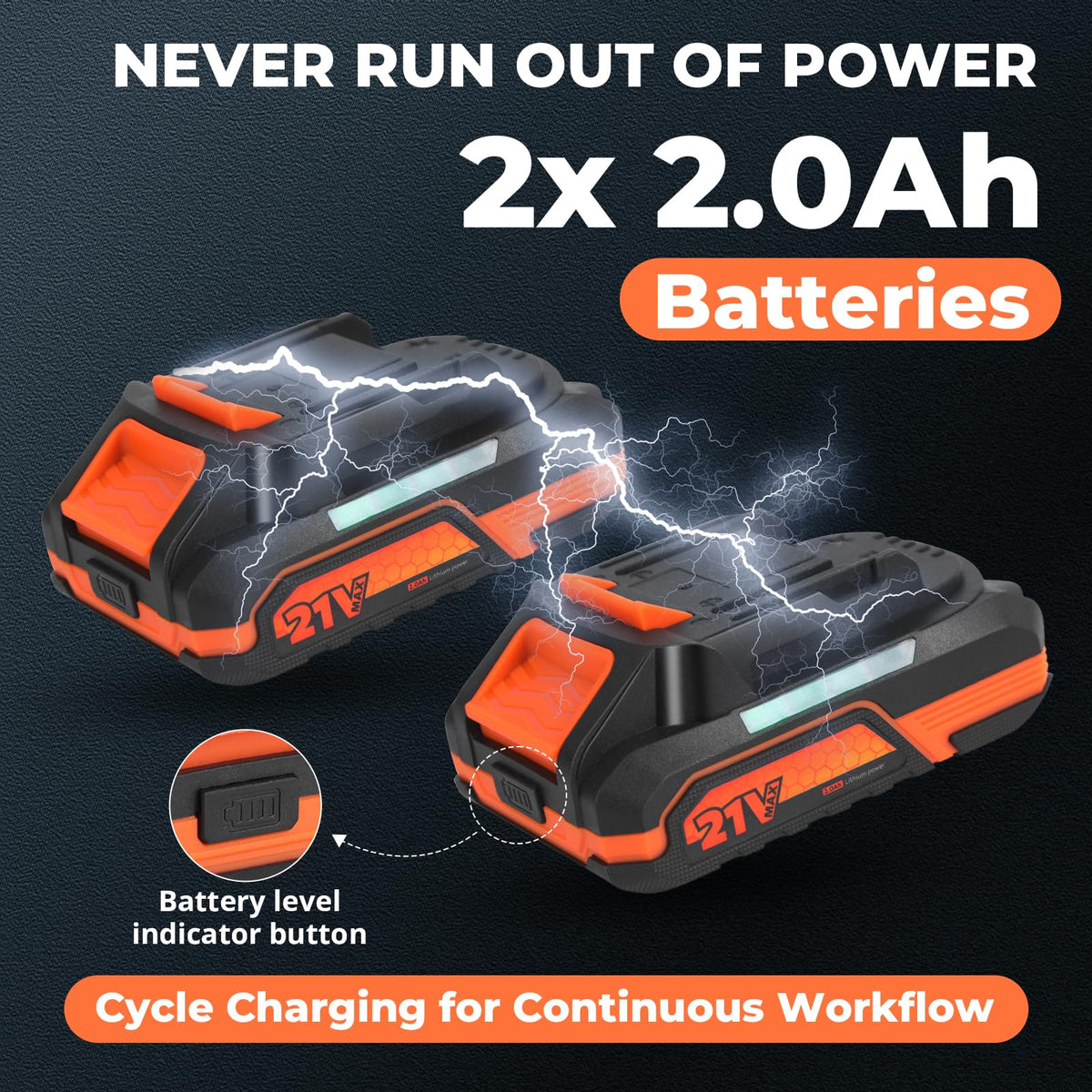 Cordless Drill Set with 2 Batteries C13613