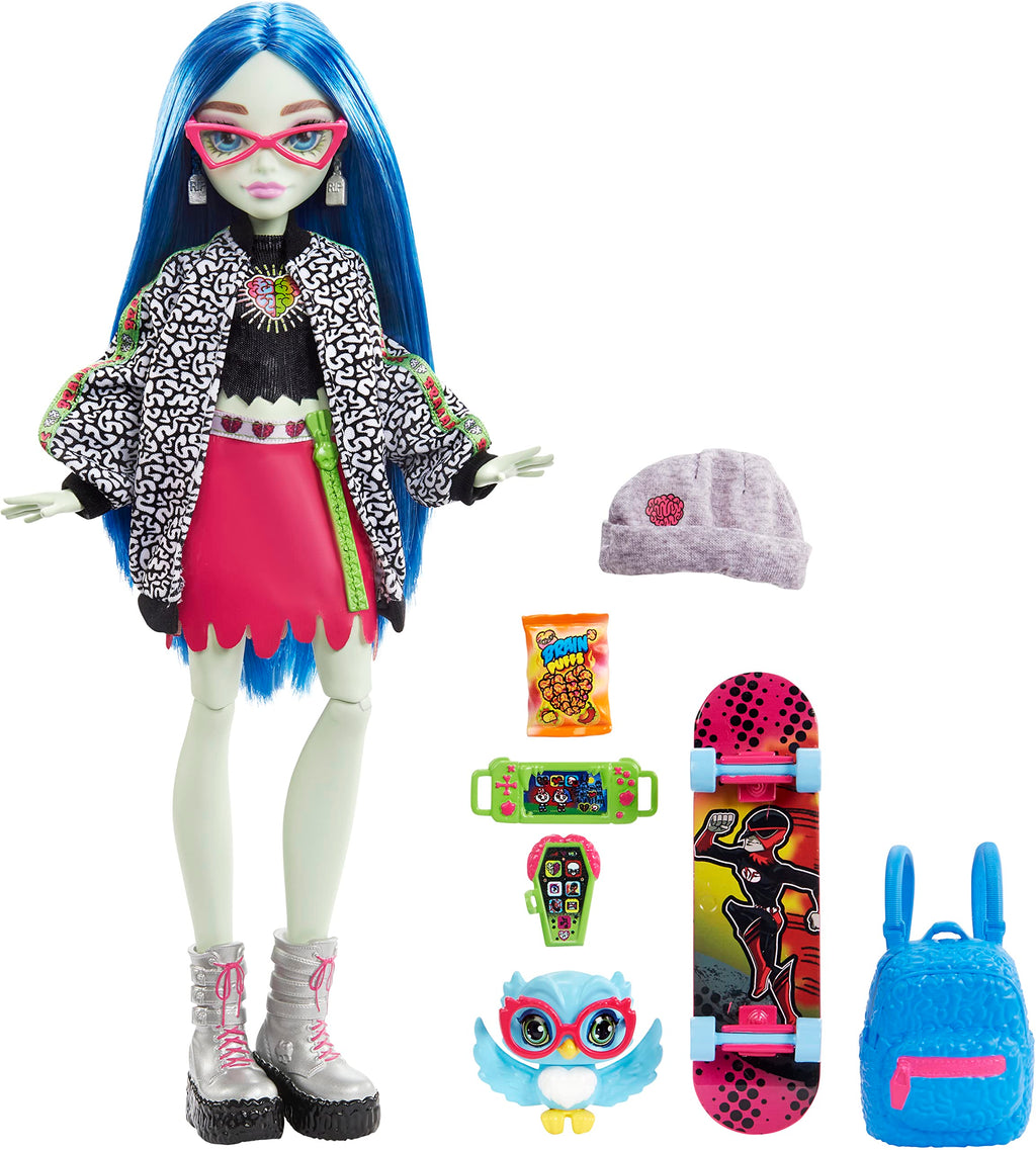 Blue Hair Posable Doll with Pet and Accessories C1408