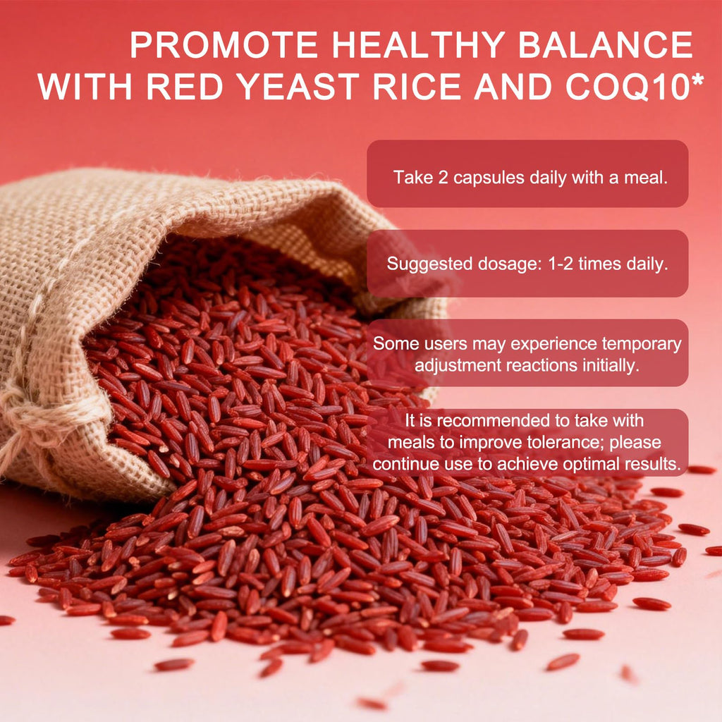Red Yeast Rice with CoQ10 1200mg 120 Capsules Y620298