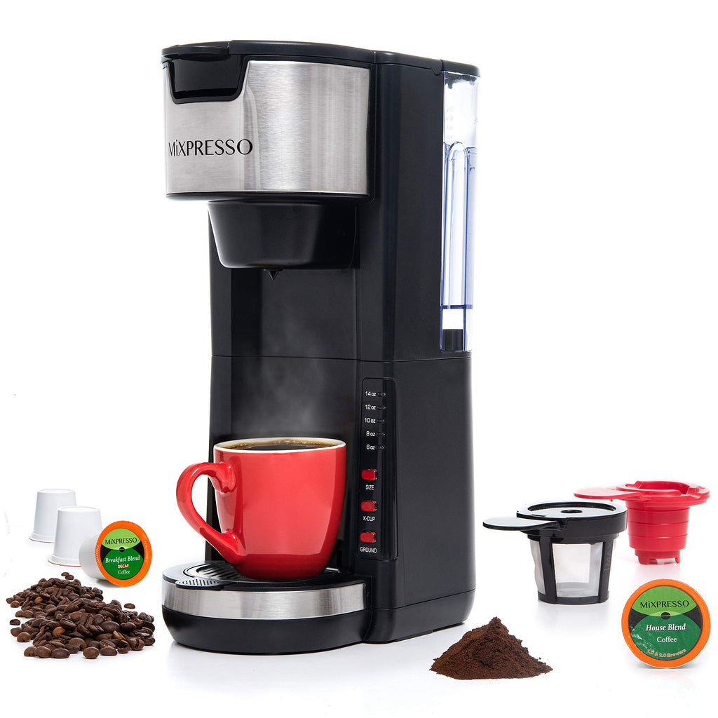 Black Single Serve Coffee Maker 30 oz V587