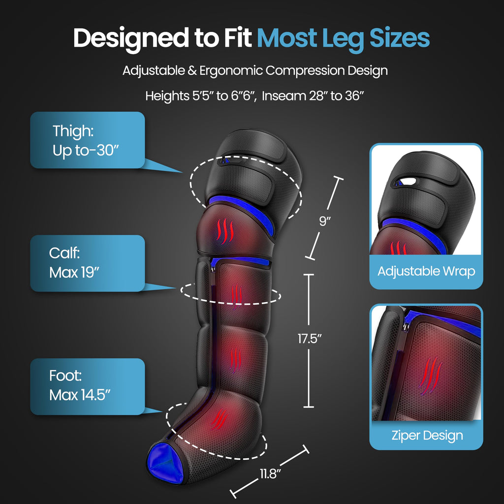 Air Compression Leg Massager with Heat U57076
