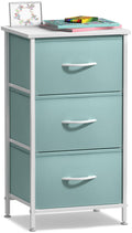 Aqua 3 Drawer Nightstand N832