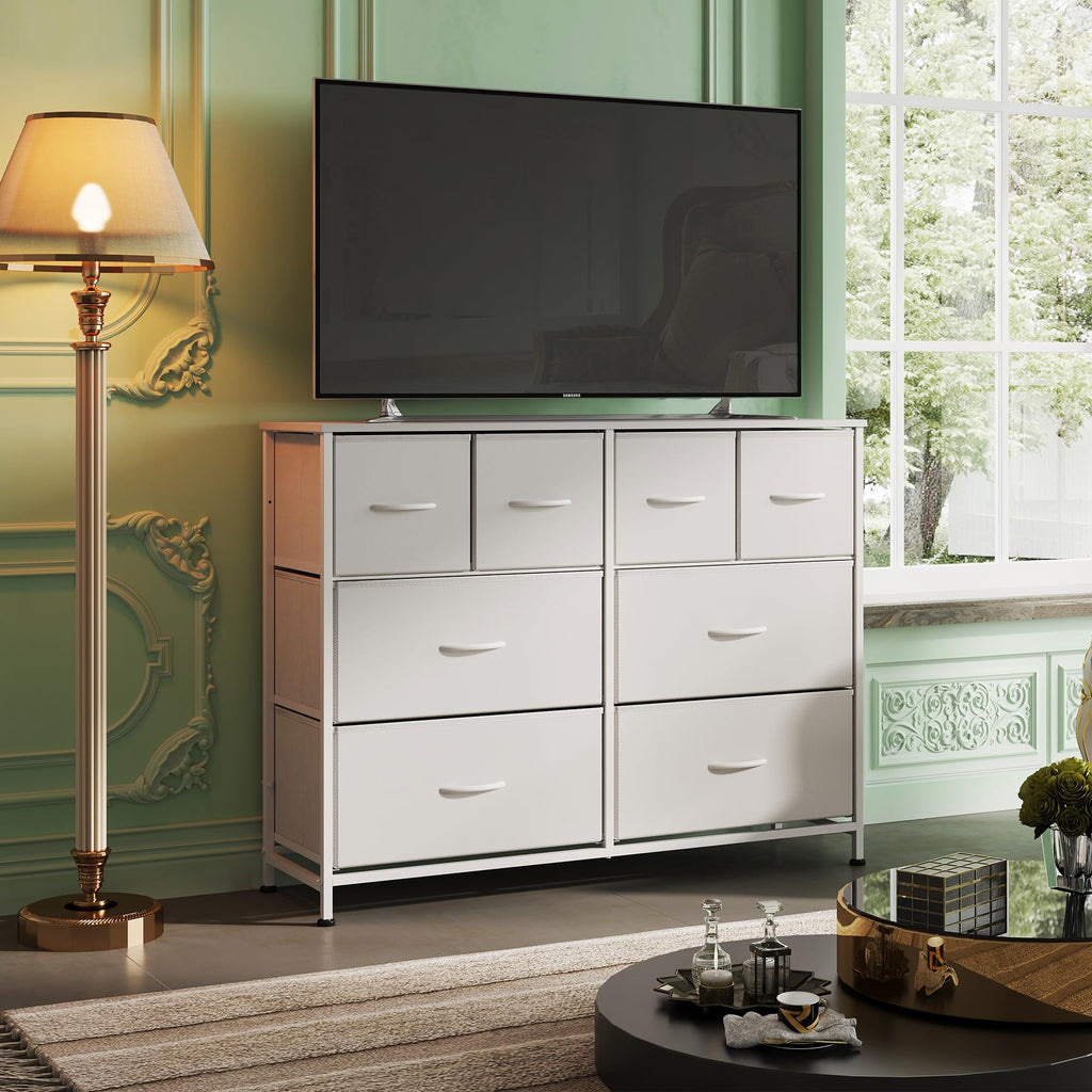 White 8 Drawer Dresser H493895