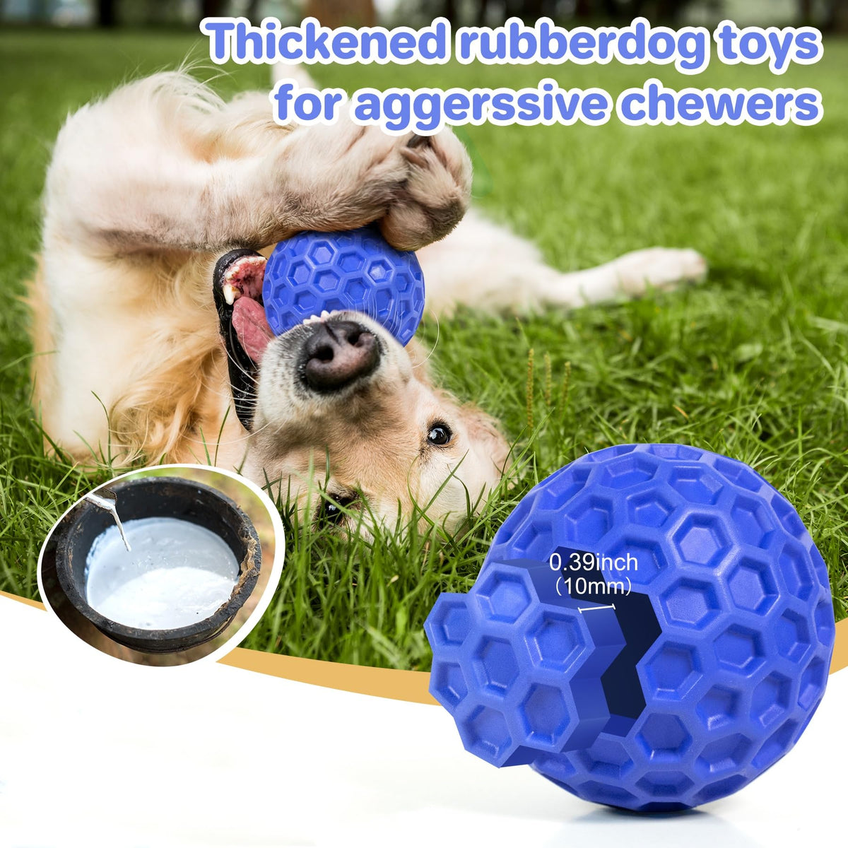 Squeaky Dog Ball Chew Toy C2633