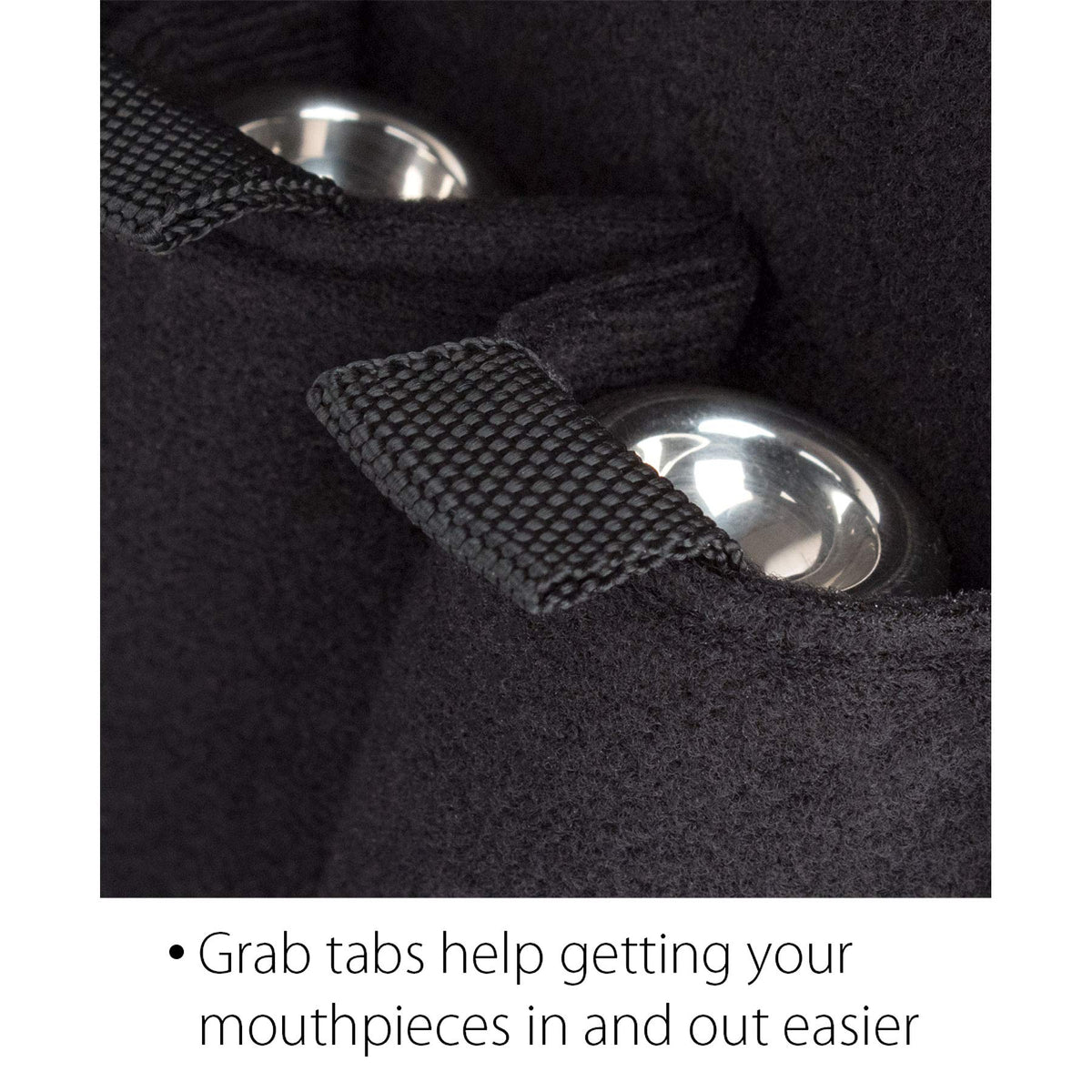 Nylon Trumpet Mouthpiece Pouch with Zipper Closure H159