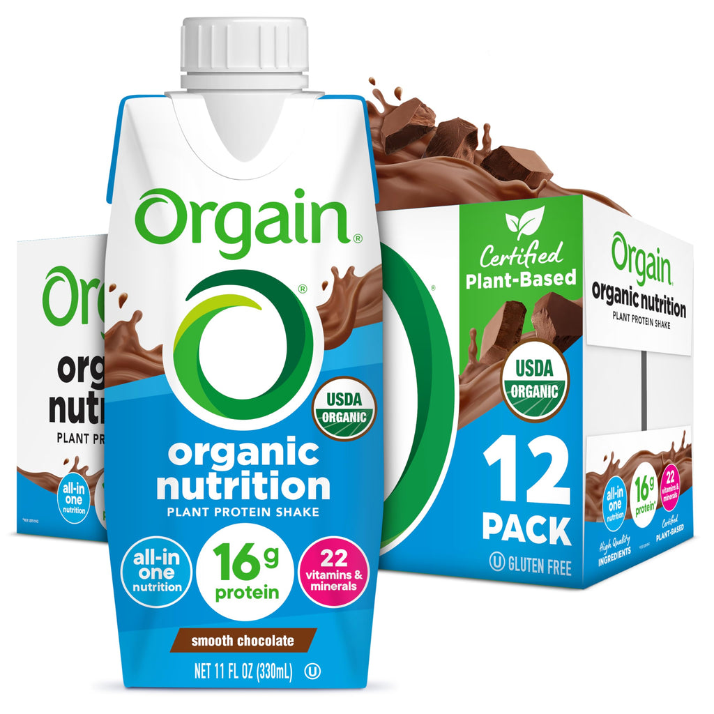 Organic Vegan 16g Protein Shake, Chocolate, 11 oz, 12pk H32033