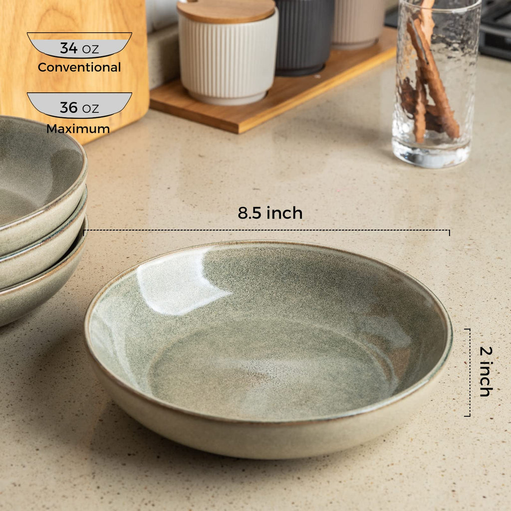 Ceramic Pasta Bowls Set of 4 O4681