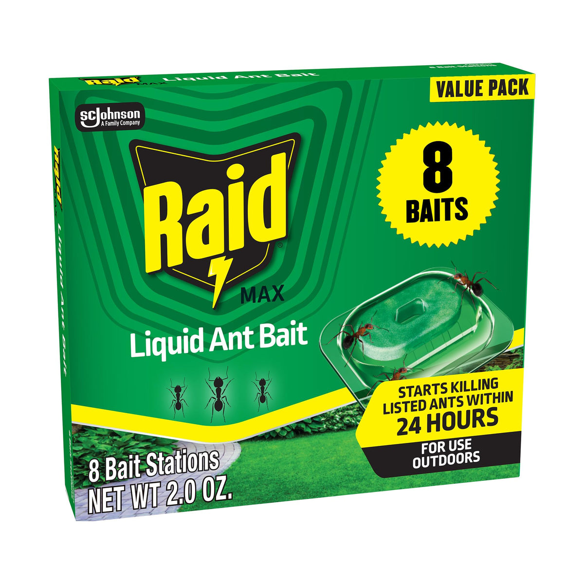 Liquid Ant Bait 8 Bait Stations 2 fl oz A940