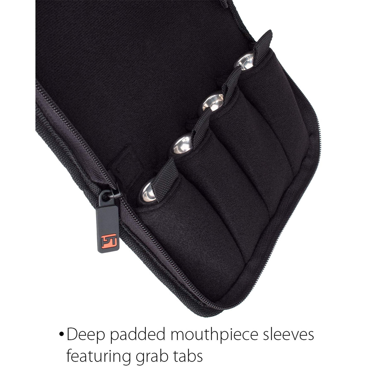Nylon Trumpet Mouthpiece Pouch with Zipper Closure H159