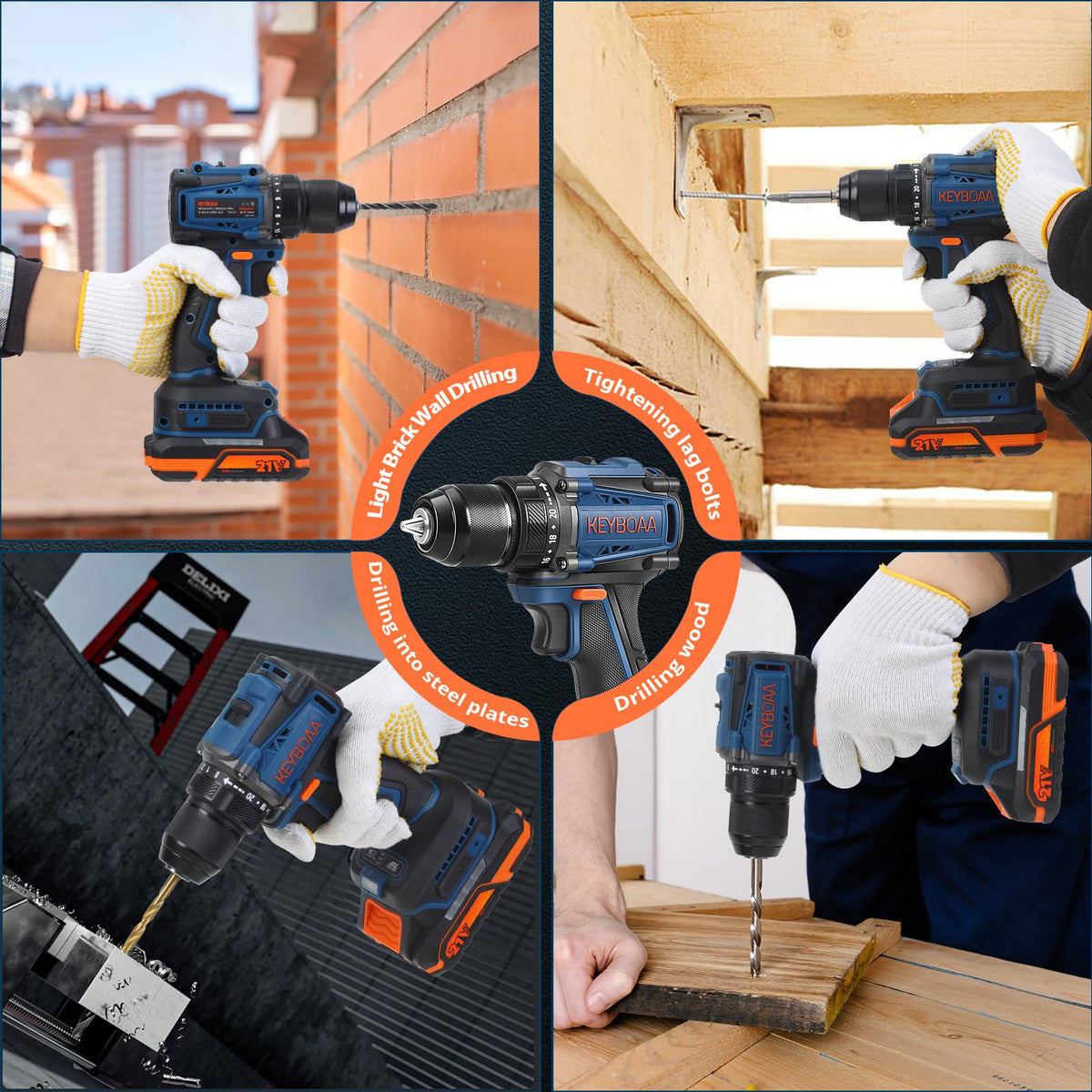 Cordless Drill Set with 2 Batteries C13613