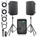 Portable All-in-One 2-Way PA System with 8-Channel Mixer W9373
