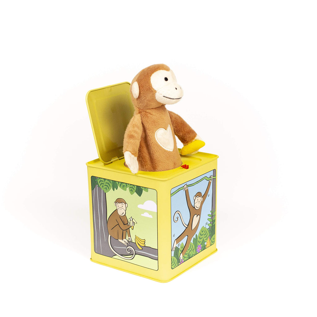 Monkey Jack in the Box Plush Tin Toy H102886