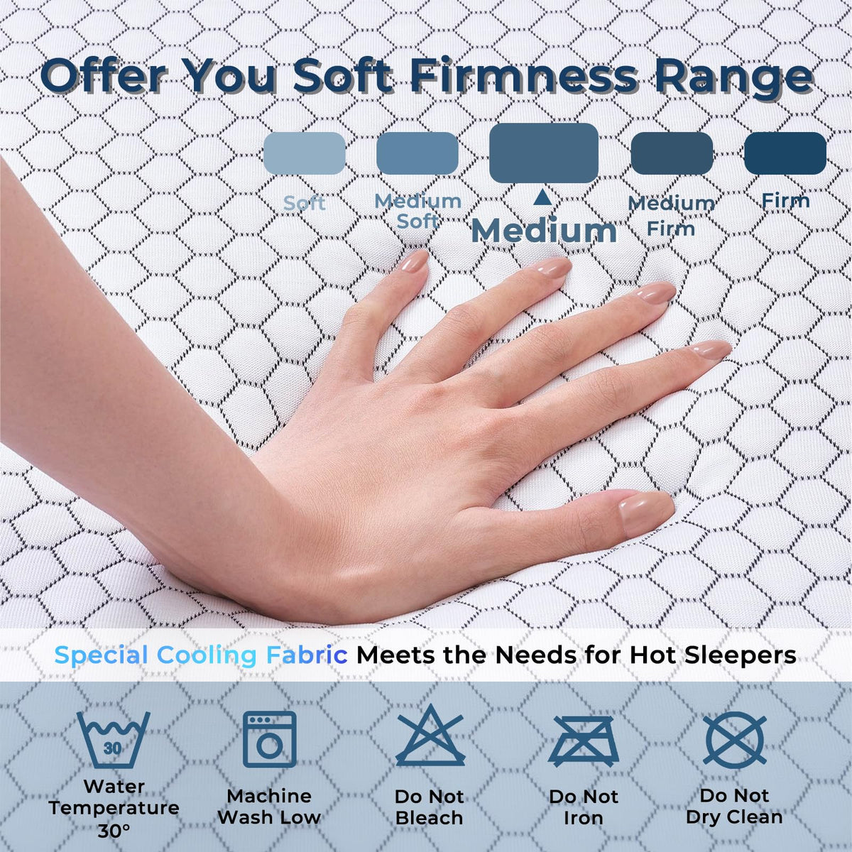 Foldable Mattress Medium Twin Size M262362