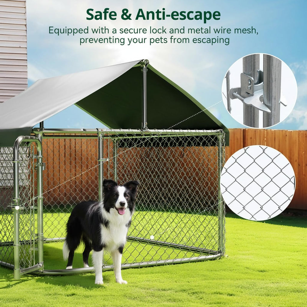 6.5x6.5ft Large Outdoor Dog Kennel N130