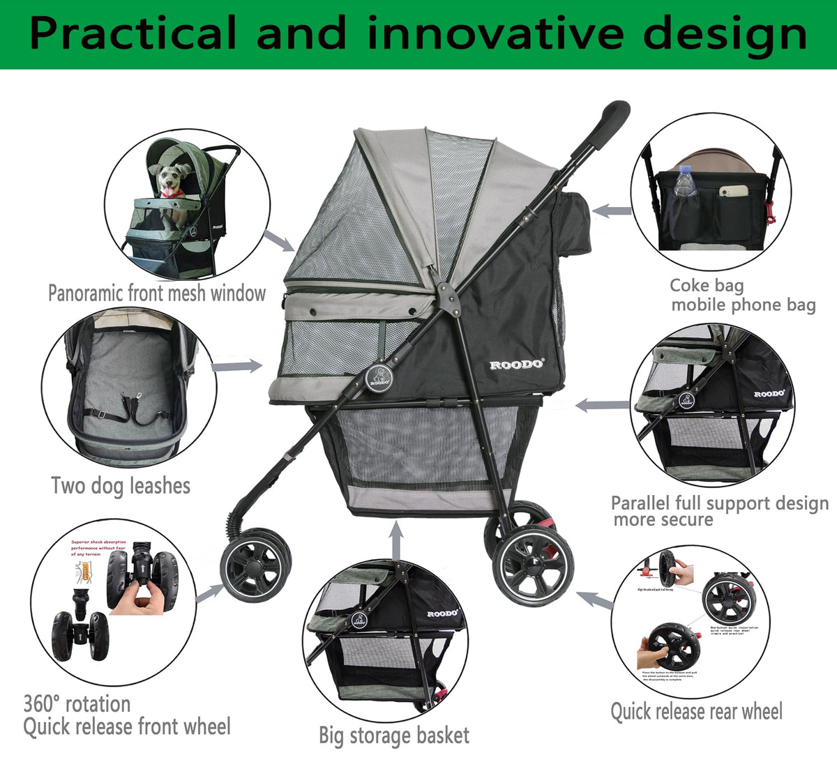 3 Wheel Pet Stroller L4087