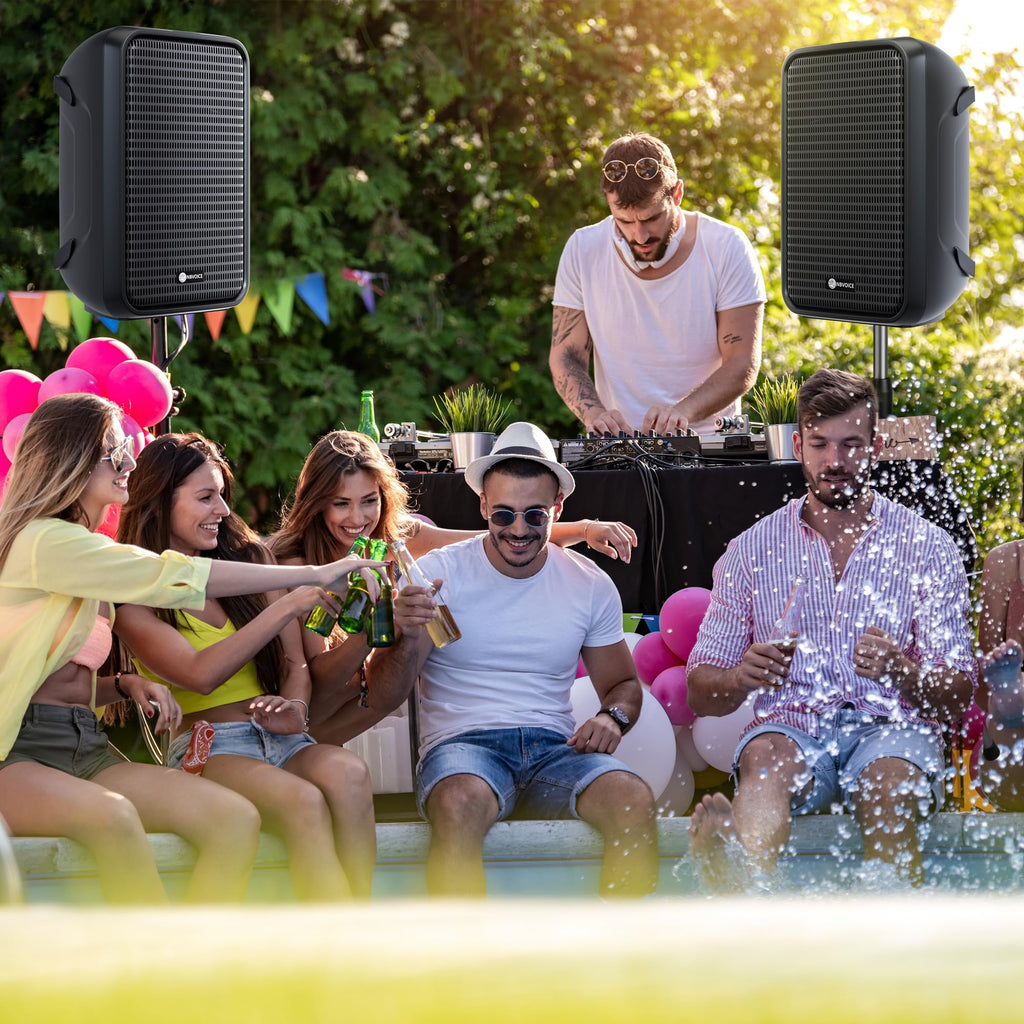 Portable All-in-One 2-Way PA System with 8-Channel Mixer W9373