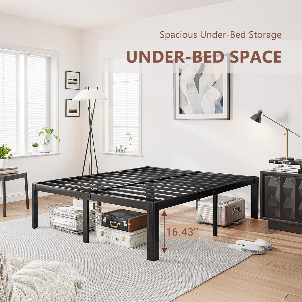 18 Inch High Platform Queen Bed Frame G61912
