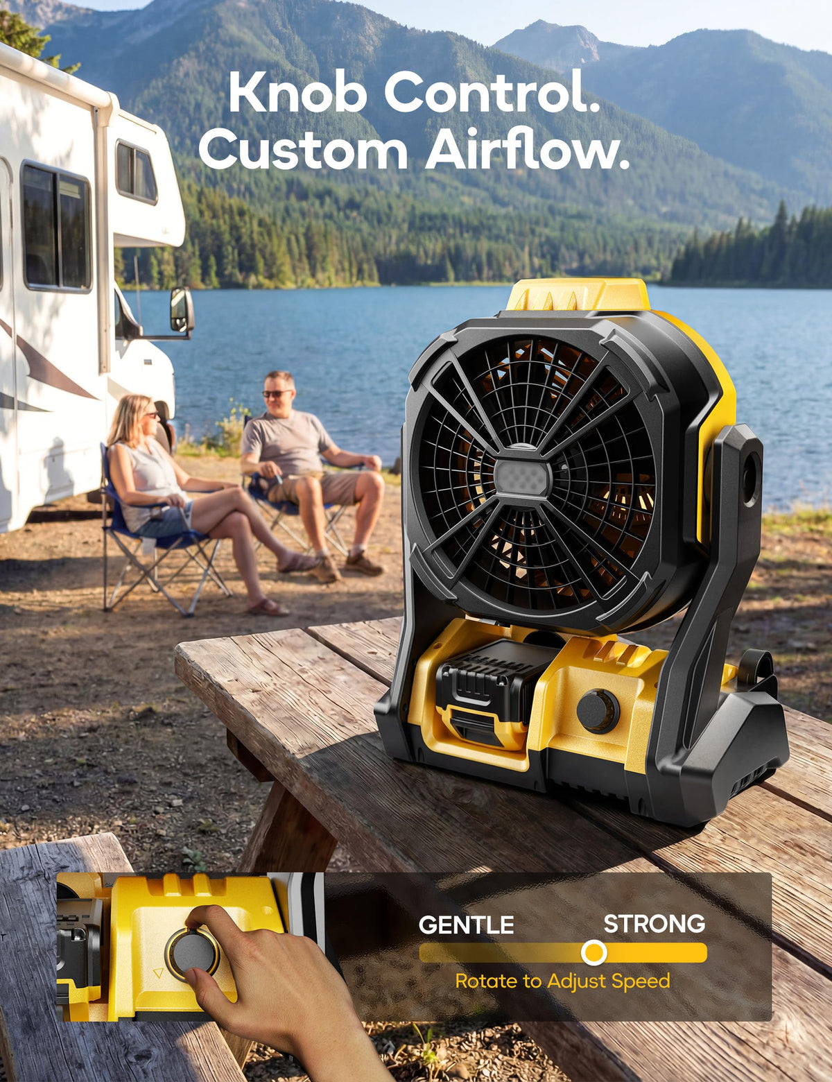 Battery Operated Fan with LED Lights X62851