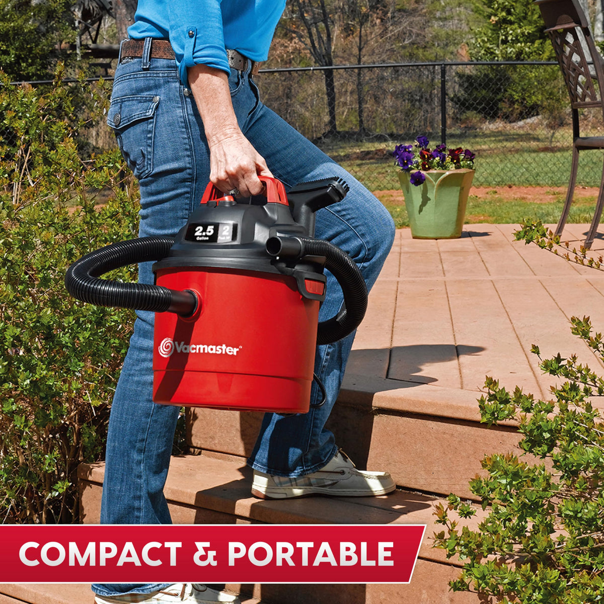 2.5-Gal Wall Mount Wet/Dry Vacuum U201