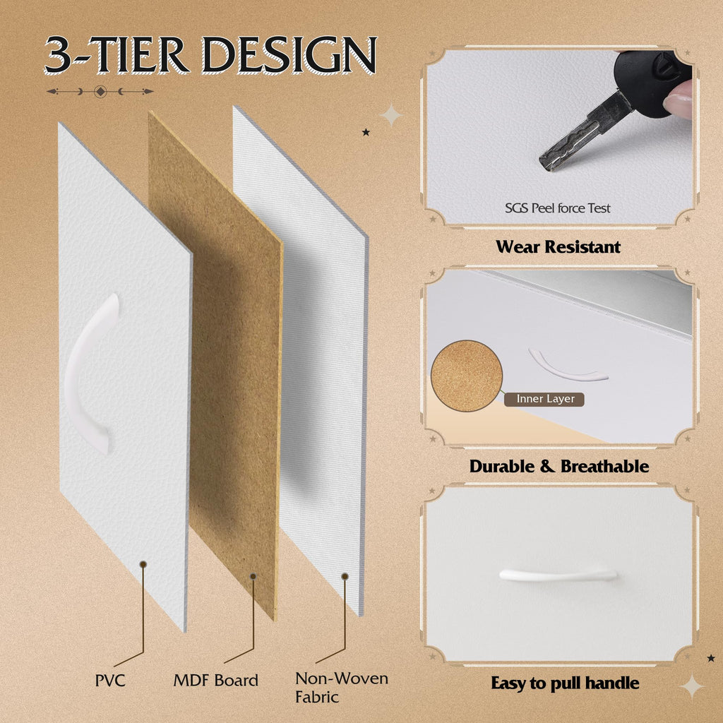 White 8 Drawer Dresser H493895