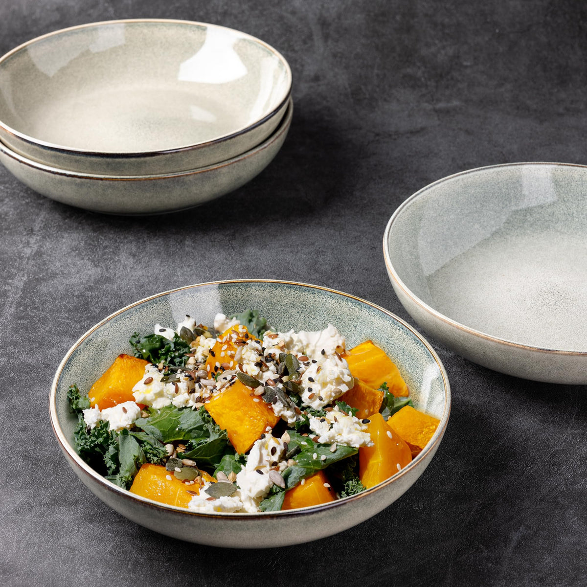 Ceramic Pasta Bowls Set of 4 O4681