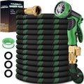 100 ft Lightweight Flexible Garden Hose with 10-Function Nozzle I482