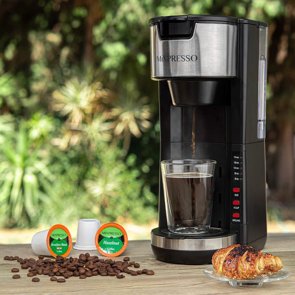 Black Single Serve Coffee Maker 30 oz V587